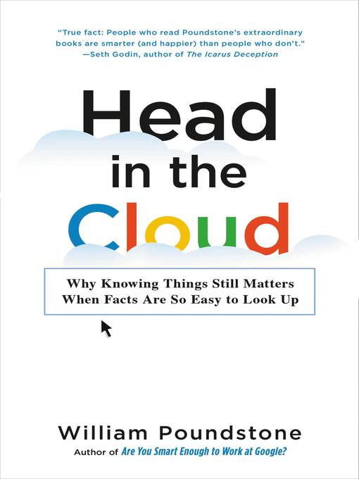 Title details for Head in the Cloud by William Poundstone - Wait list